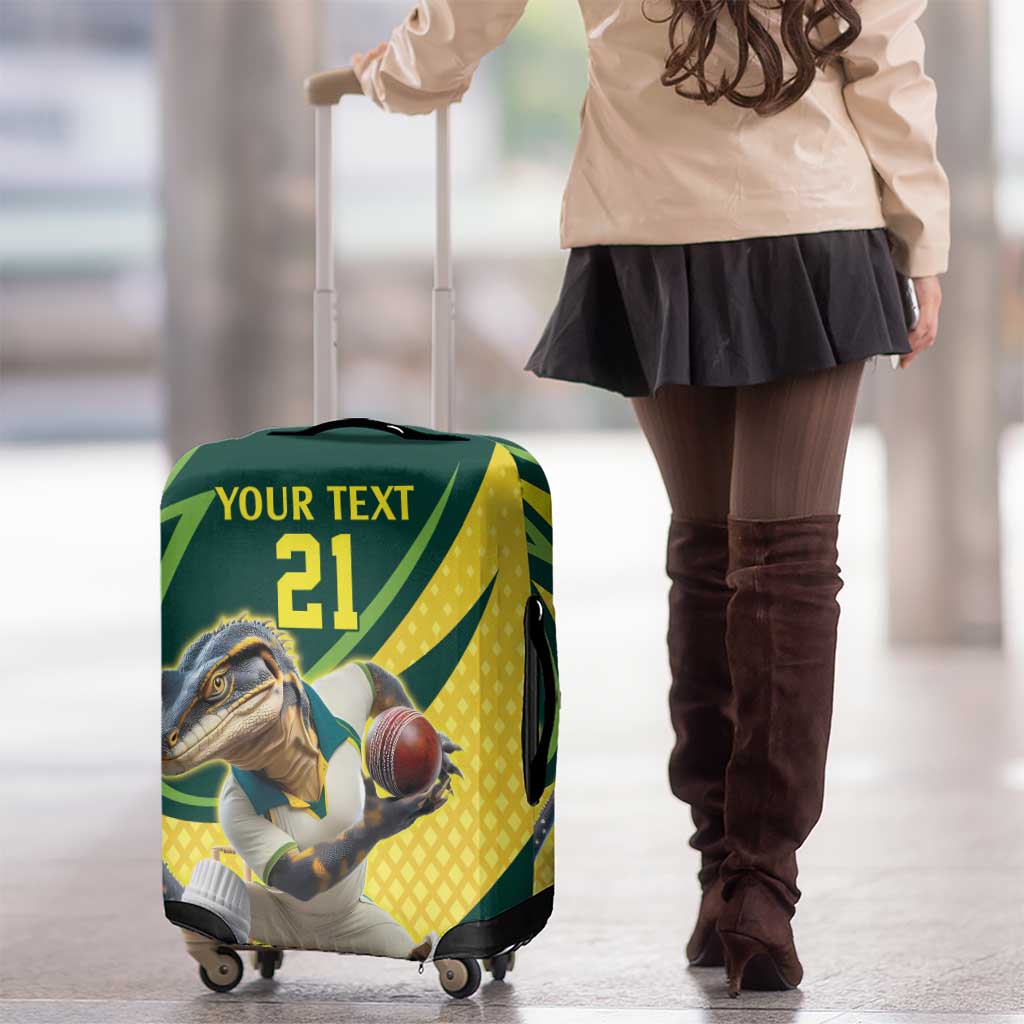 Australian Water Dragon Cricket Custom Luggage Cover Aussie National Color