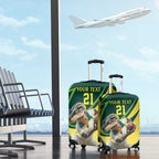 Australian Water Dragon Cricket Custom Luggage Cover Aussie National Color