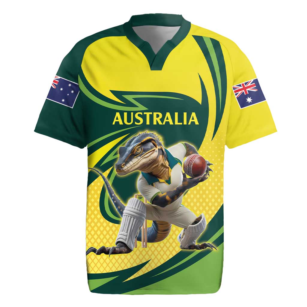 Australian Water Dragon Cricket Custom Rugby Jersey Aussie National Color