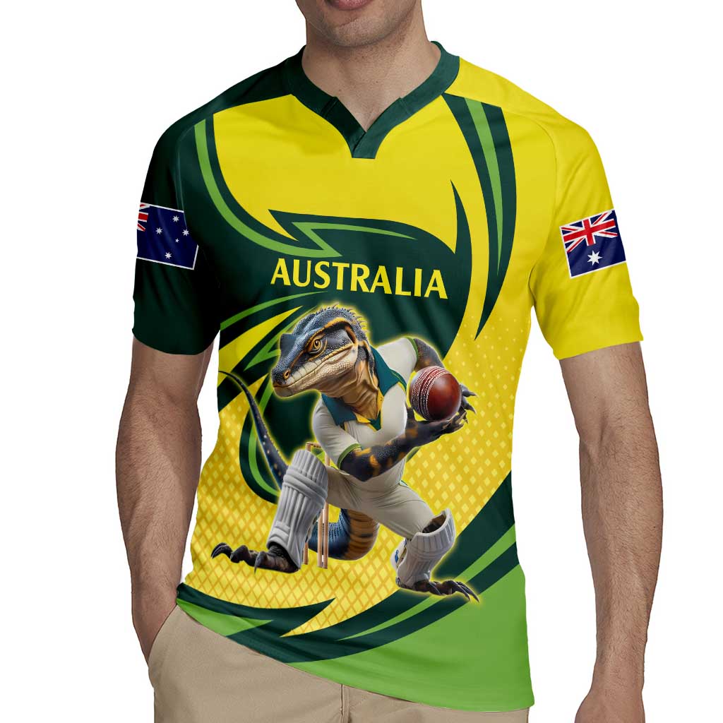 Australian Water Dragon Cricket Custom Rugby Jersey Aussie National Color