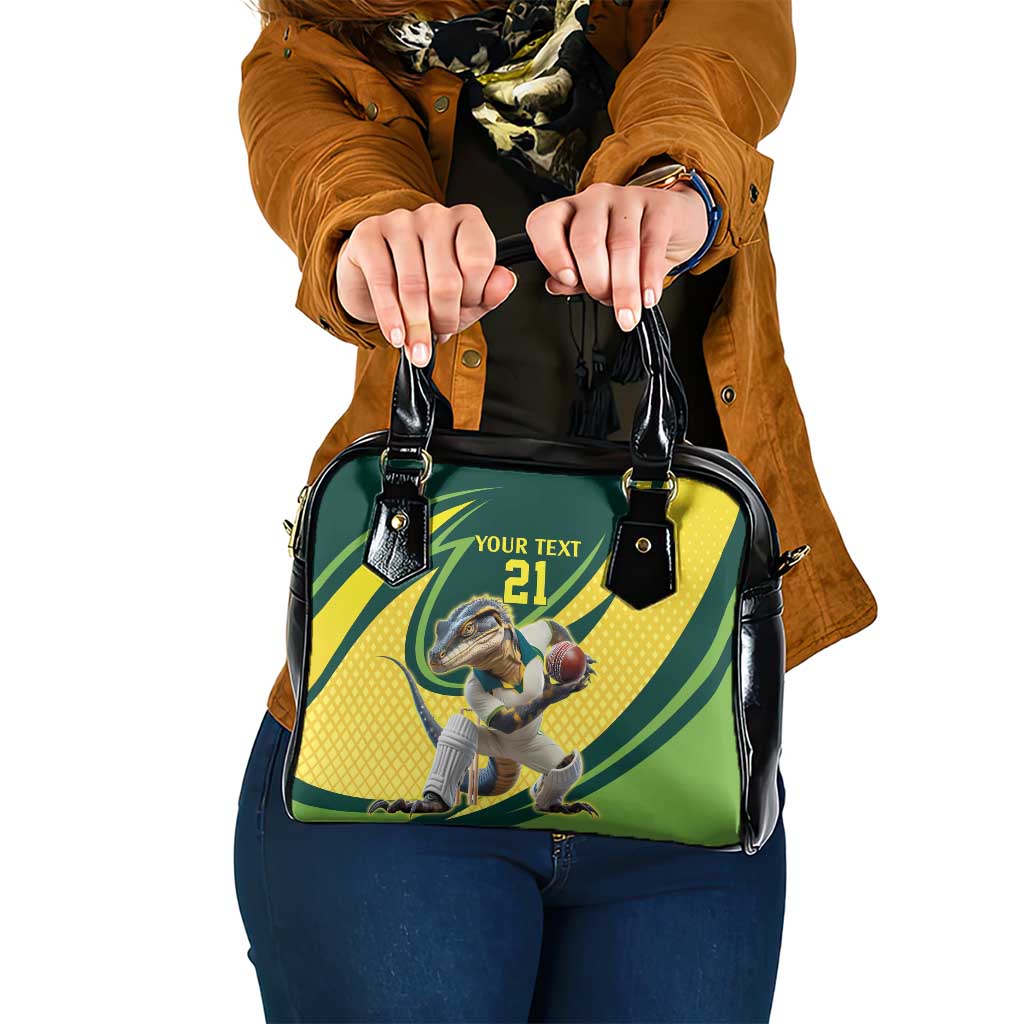 Australian Water Dragon Cricket Custom Shoulder Handbag Aussie National Color