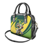 Australian Water Dragon Cricket Custom Shoulder Handbag Aussie National Color
