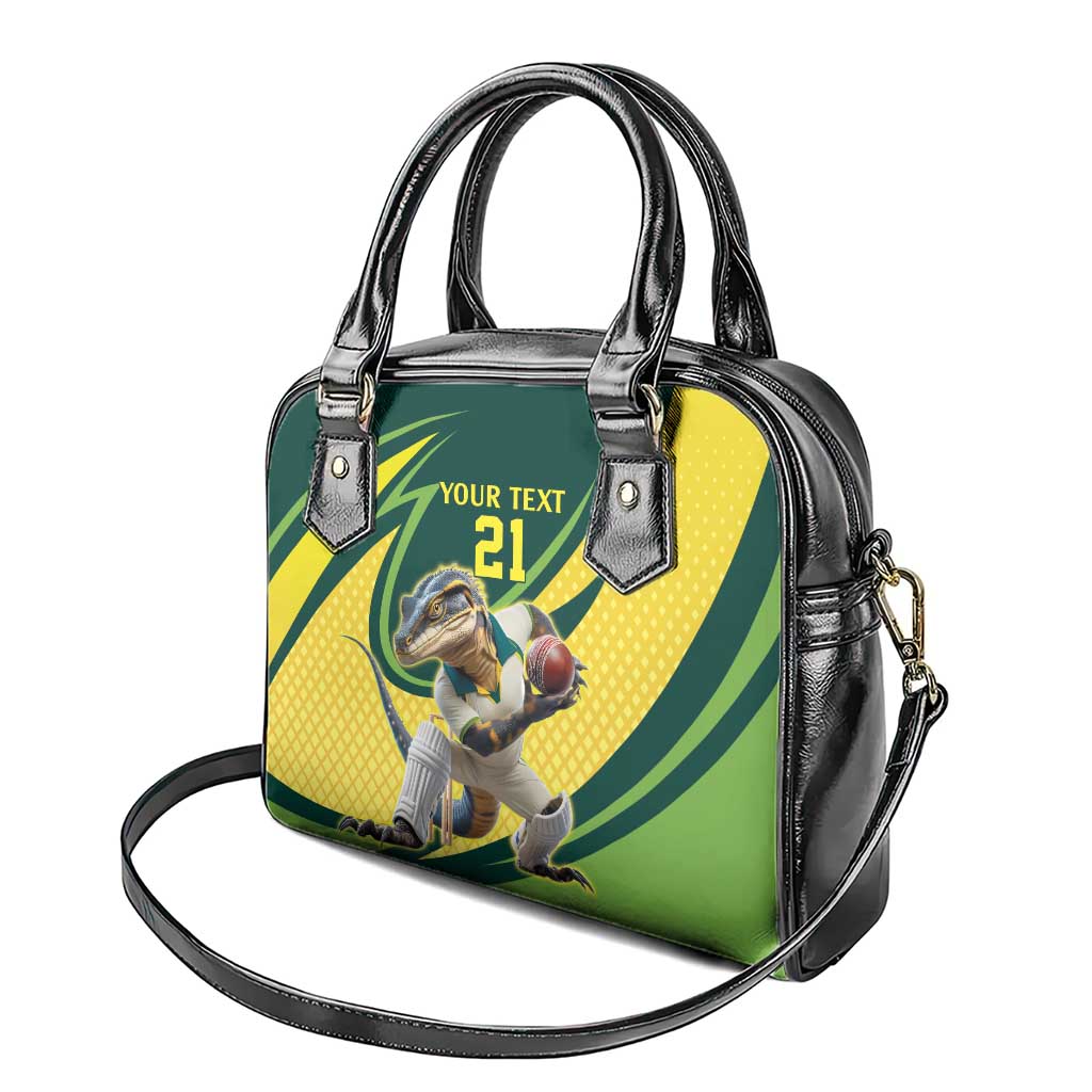 Australian Water Dragon Cricket Custom Shoulder Handbag Aussie National Color