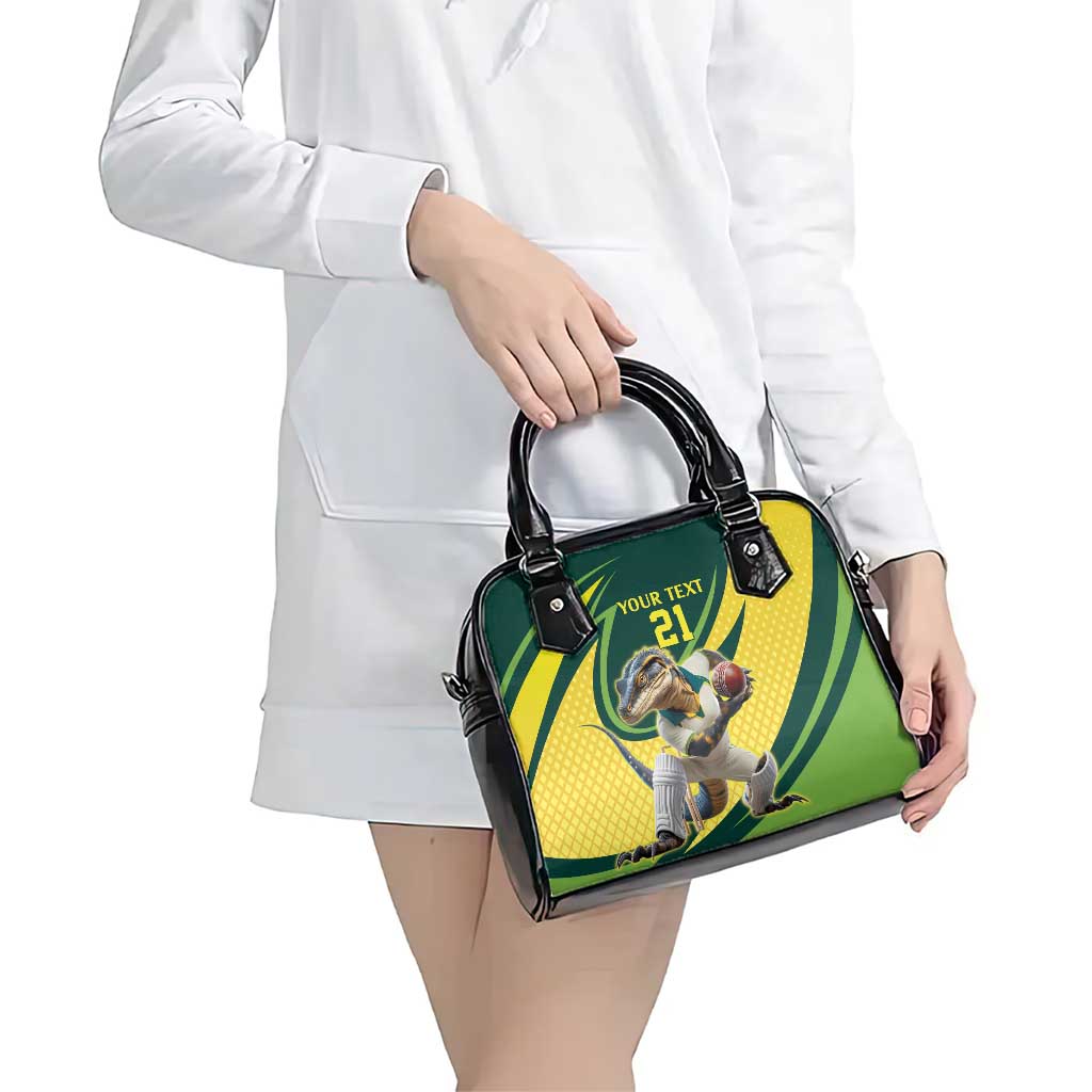 Australian Water Dragon Cricket Custom Shoulder Handbag Aussie National Color