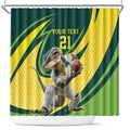 Australian Water Dragon Cricket Custom Shower Curtain Aussie National Color