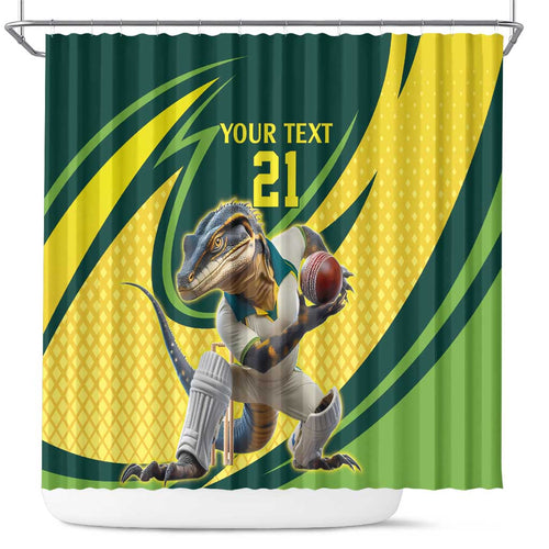 Australian Water Dragon Cricket Custom Shower Curtain Aussie National Color