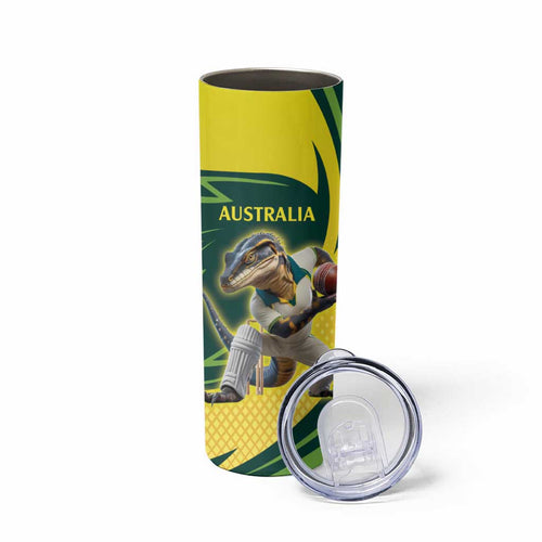 Australian Water Dragon Cricket Custom Skinny Tumbler Aussie National Color