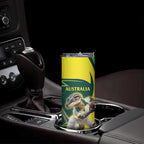 Australian Water Dragon Cricket Custom Skinny Tumbler Aussie National Color