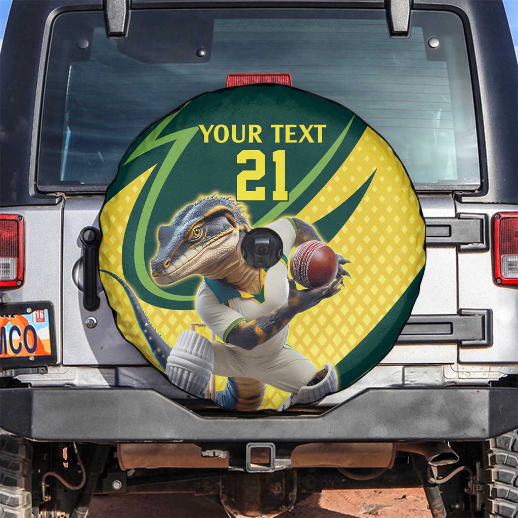 Australian Water Dragon Cricket Custom Spare Tire Cover Aussie National Color