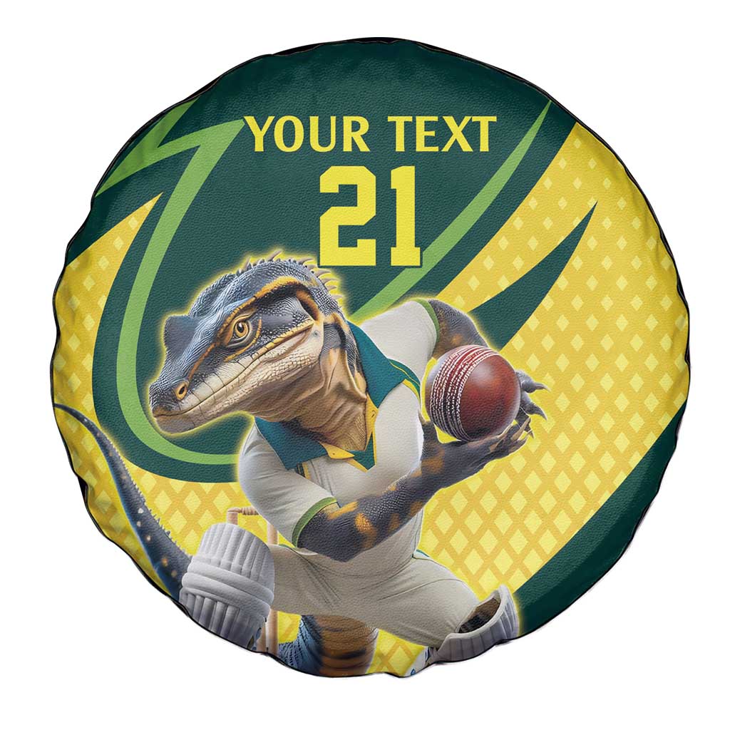 Australian Water Dragon Cricket Custom Spare Tire Cover Aussie National Color