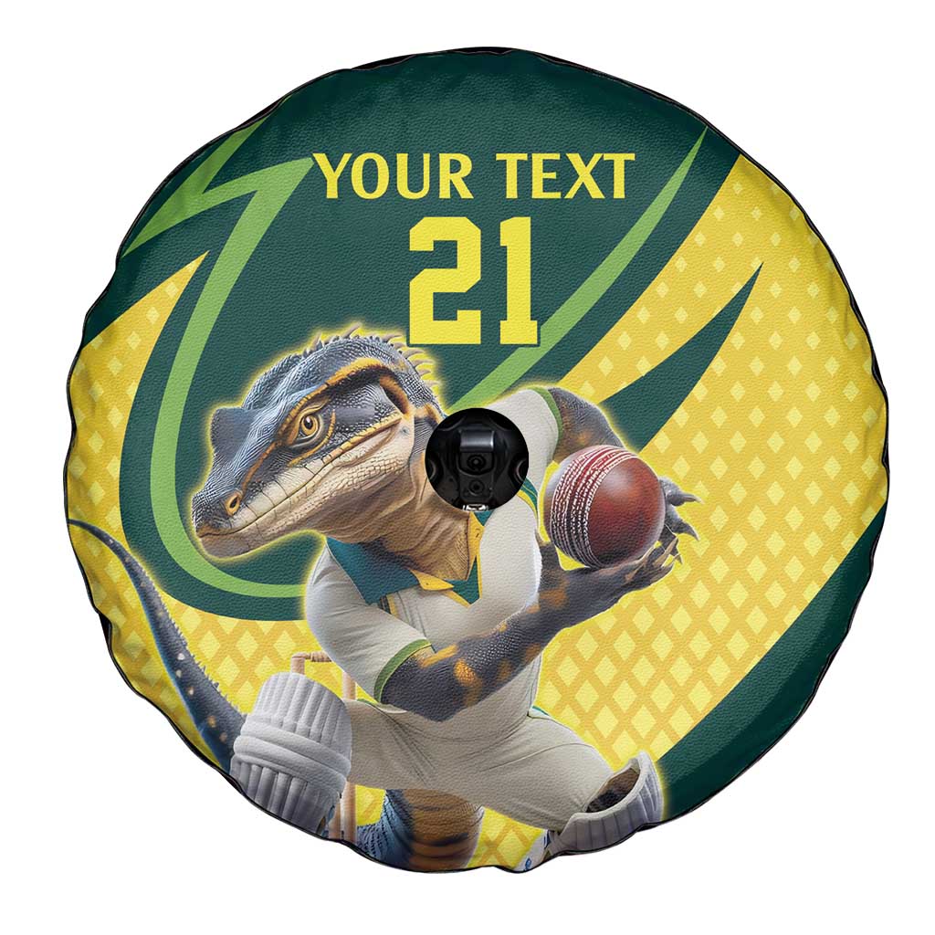 Australian Water Dragon Cricket Custom Spare Tire Cover Aussie National Color