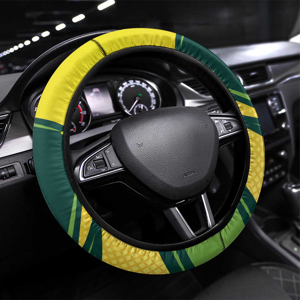Australian Water Dragon Cricket Steering Wheel Cover Aussie National Color