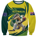 Australian Water Dragon Cricket Custom Sweatshirt Aussie National Color