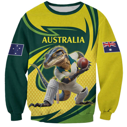 Australian Water Dragon Cricket Custom Sweatshirt Aussie National Color