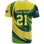 Australian Water Dragon Cricket Custom T Shirt Aussie National Color