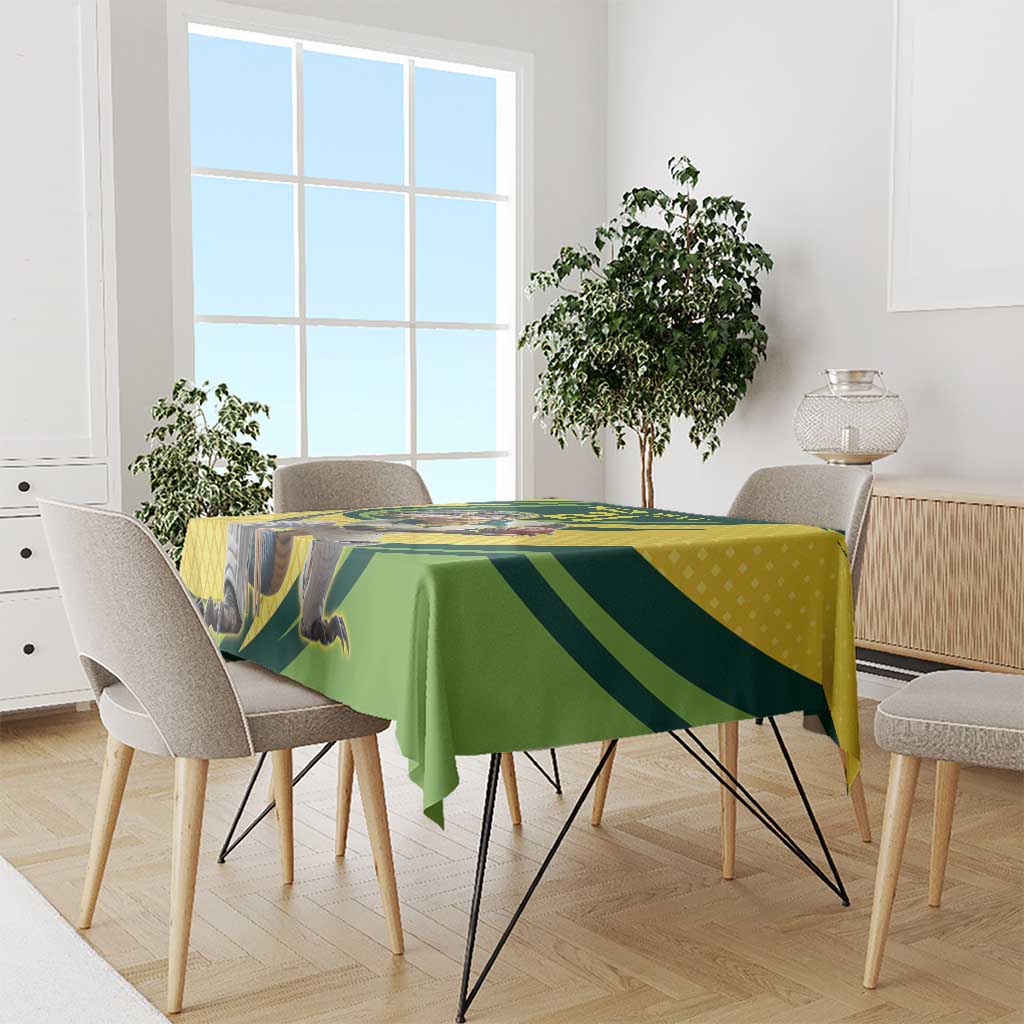 Australian Water Dragon Cricket Custom Tablecloth Aussie National Color