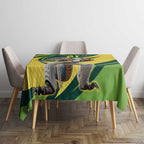 Australian Water Dragon Cricket Custom Tablecloth Aussie National Color