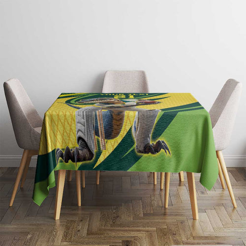Australian Water Dragon Cricket Custom Tablecloth Aussie National Color