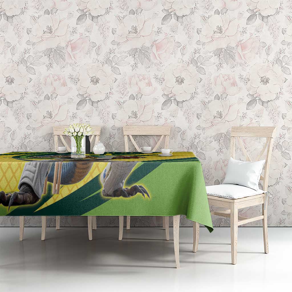 Australian Water Dragon Cricket Custom Tablecloth Aussie National Color
