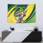 Australian Water Dragon Cricket Custom Tapestry Aussie National Color