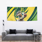 Australian Water Dragon Cricket Custom Tapestry Aussie National Color