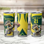 Australian Water Dragon Cricket Custom Tumbler Cup Aussie National Color