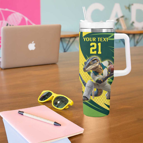 Australian Water Dragon Cricket Custom Tumbler With Handle Aussie National Color