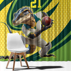 Australian Water Dragon Cricket Custom Window Curtain Aussie National Color