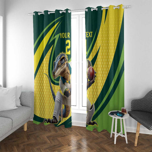 Australian Water Dragon Cricket Custom Window Curtain Aussie National Color