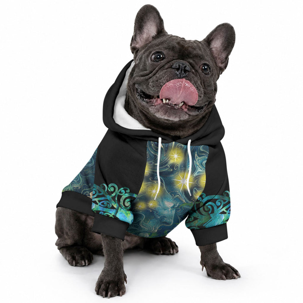 New Zealand Matariki Waipuna-a-rangi Pet Hoodie He Roimata o Rangi