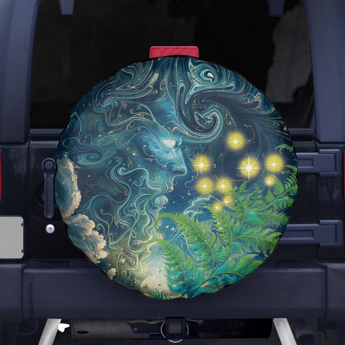 New Zealand Matariki Waipuna-a-rangi Spare Tire Cover He Roimata o Rangi