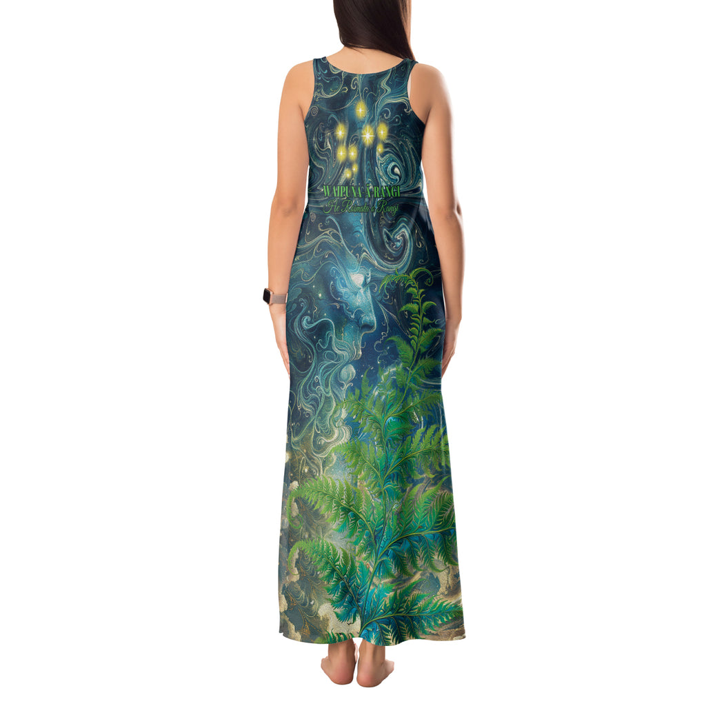 New Zealand Matariki Waipuna-a-rangi Tank Maxi Dress He Roimata o Rangi