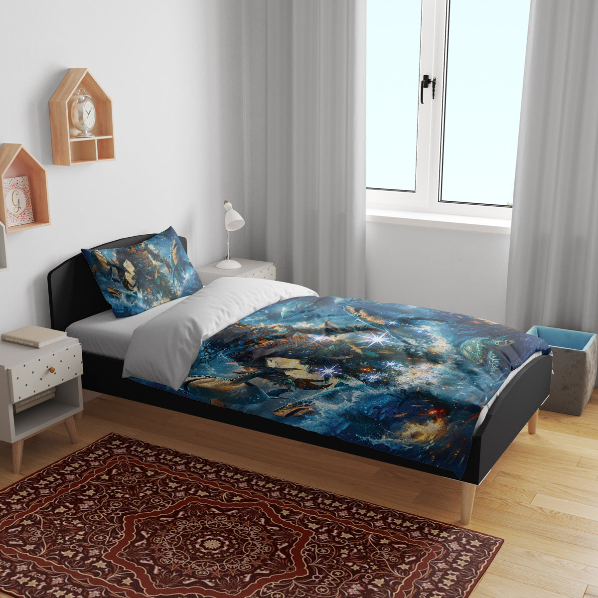 New Zealand Matariki Waita Bedding Set The Way Of The Water