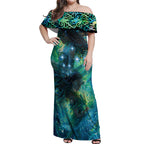 New Zealand Matariki Waiti Off Shoulder Maxi Dress The Beginnings Of Life