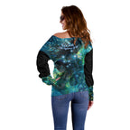 New Zealand Matariki Waiti Off Shoulder Sweater The Beginnings Of Life
