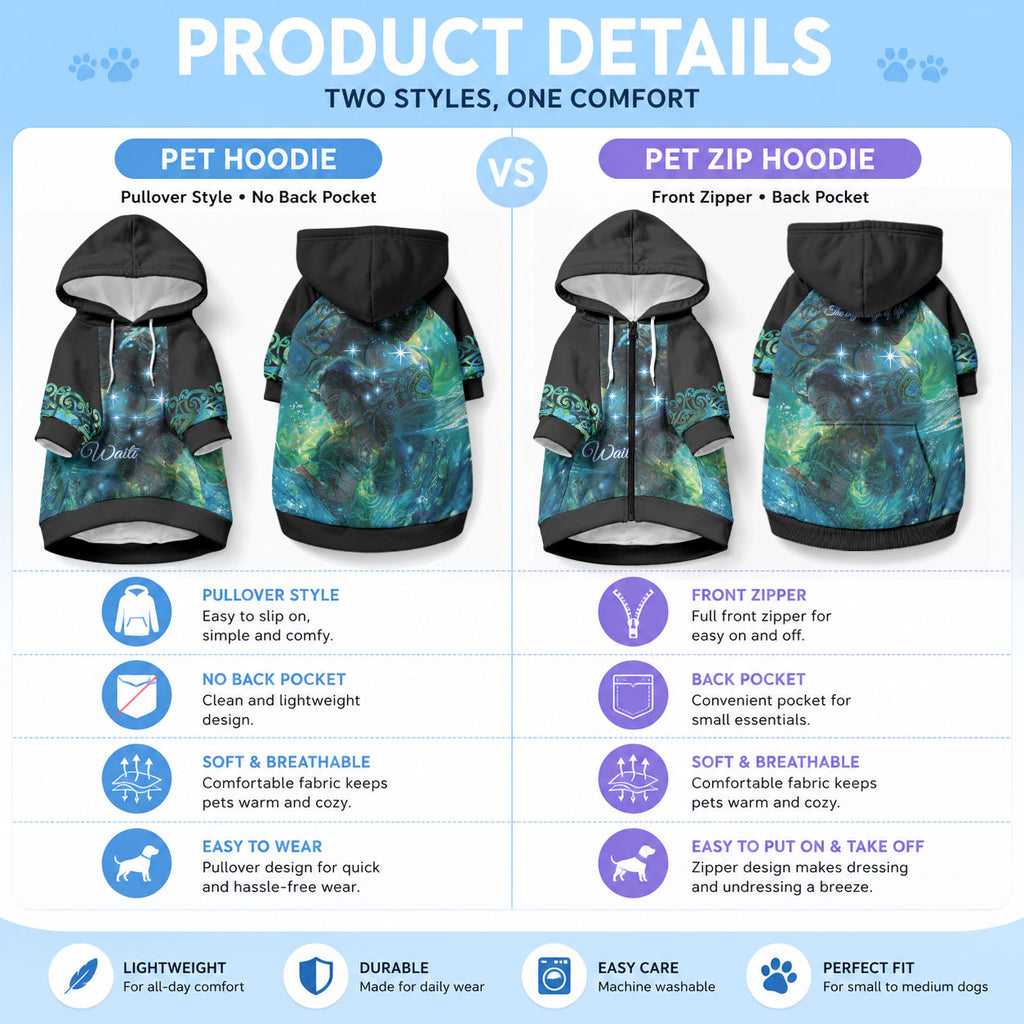 New Zealand Matariki Waiti Pet Hoodie The Beginnings Of Life
