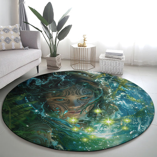 New Zealand Matariki Waiti Round Carpet Waimāori and The Origin Of Life