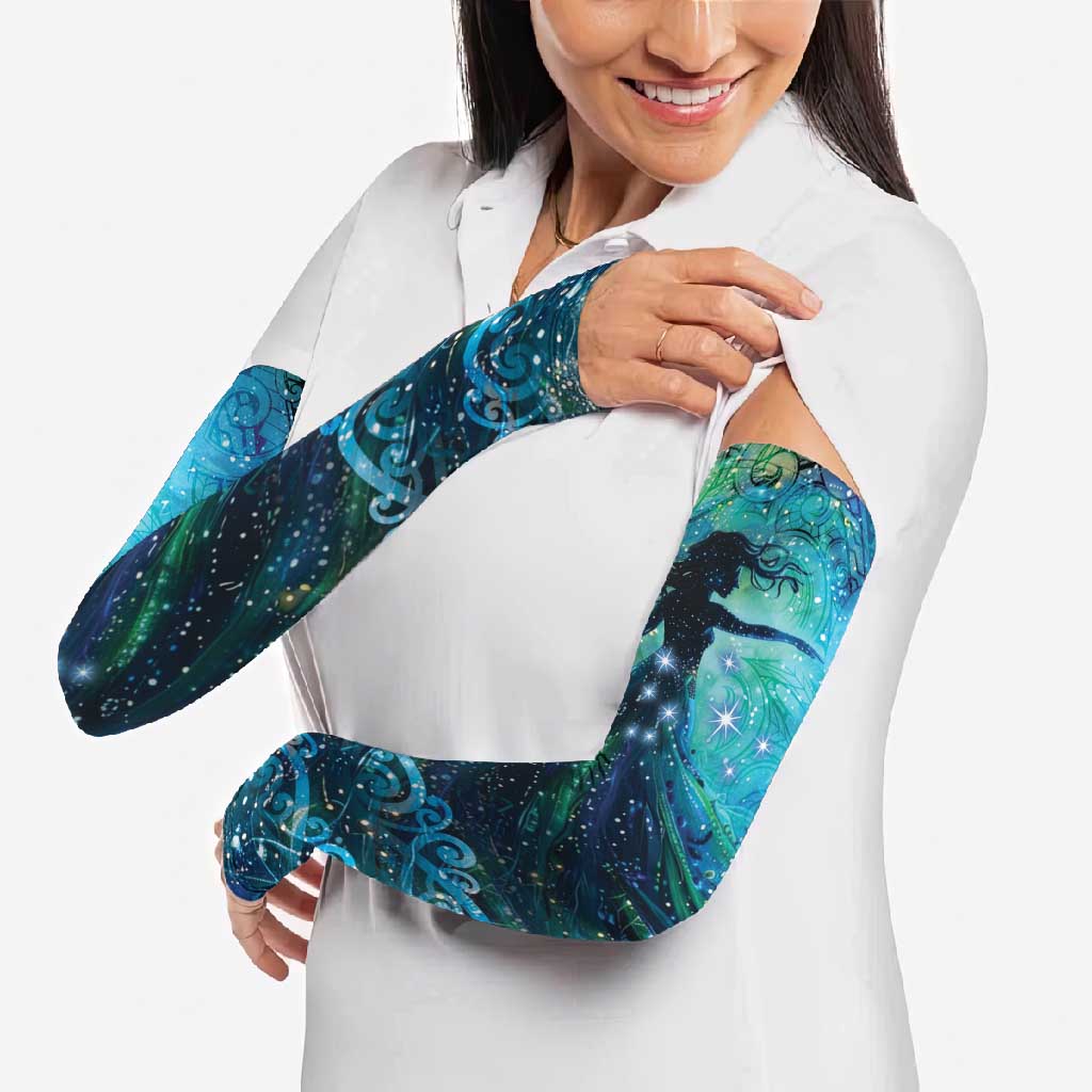 New Zealand Matariki Hiwa-i-te-rangi Arm Sleeves Titiro ki nga Whetu Wishing Star - Aussie Hoodie