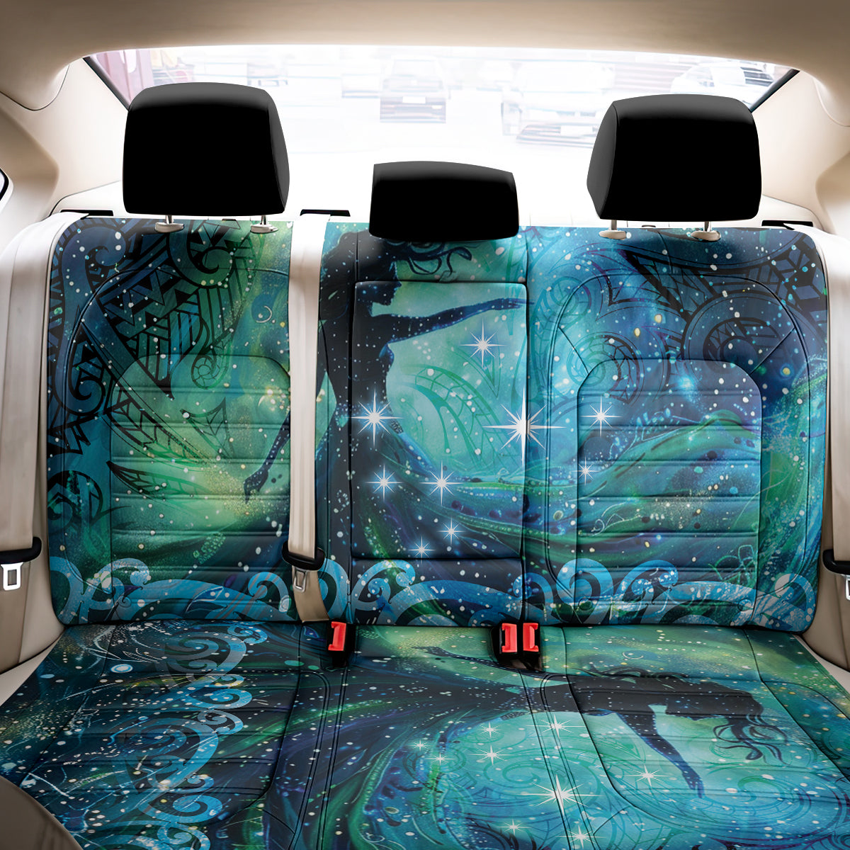 New Zealand Matariki Hiwa-i-te-rangi Back Car Seat Cover Titiro ki nga Whetu Wishing Star