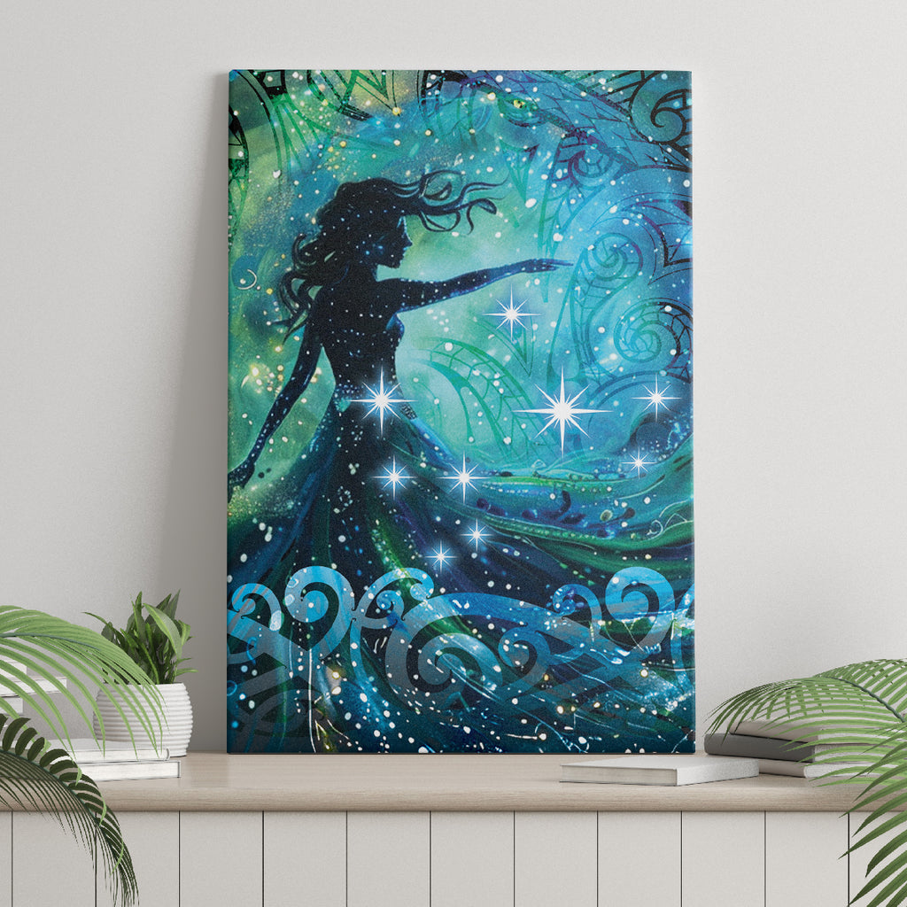 New Zealand Matariki Hiwa-i-te-rangi Canvas Wall Art Titiro ki nga Whetu Wishing Star