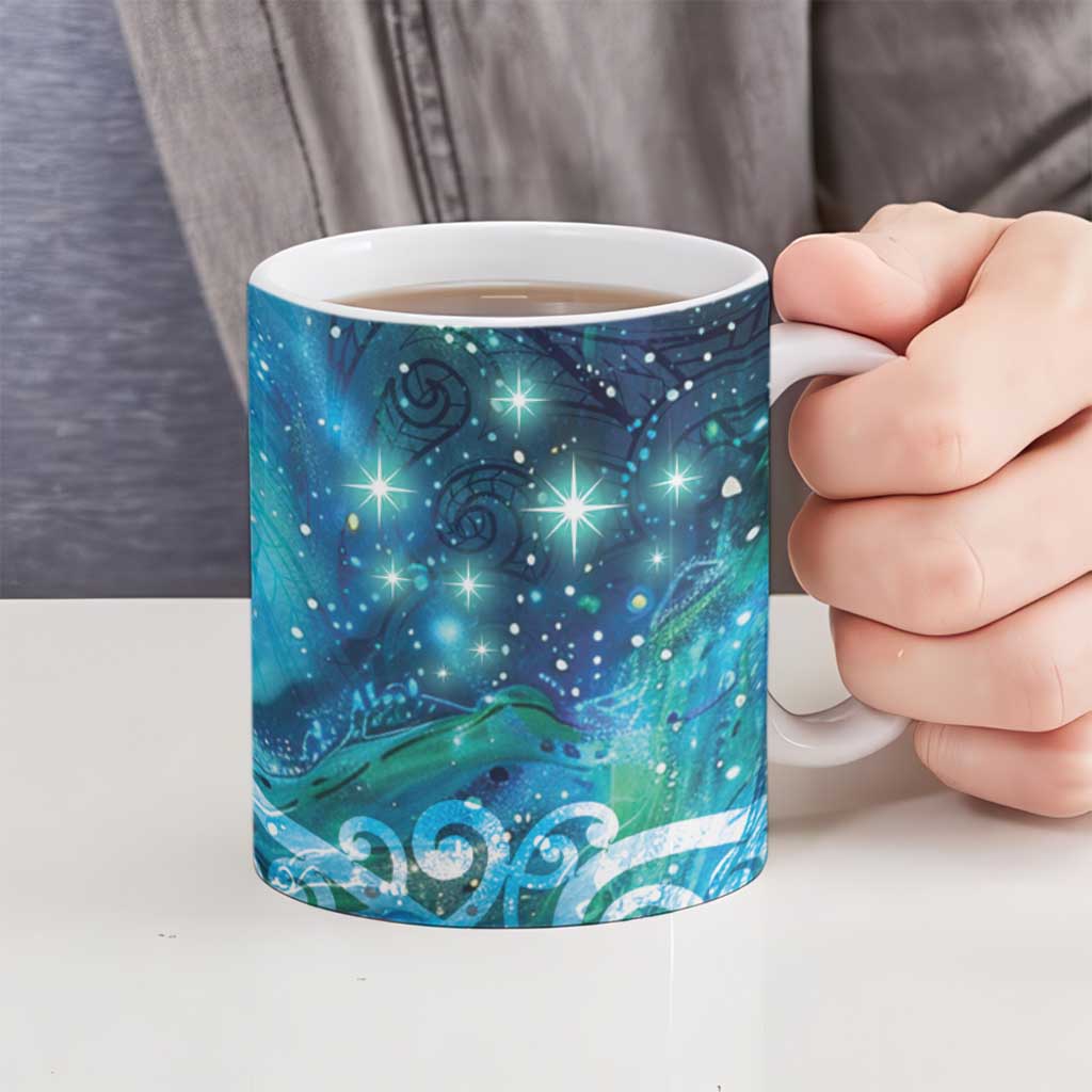 New Zealand Matariki Hiwa-i-te-rangi Ceramic Mug Titiro ki nga Whetu Wishing Star - Aussie Hoodie