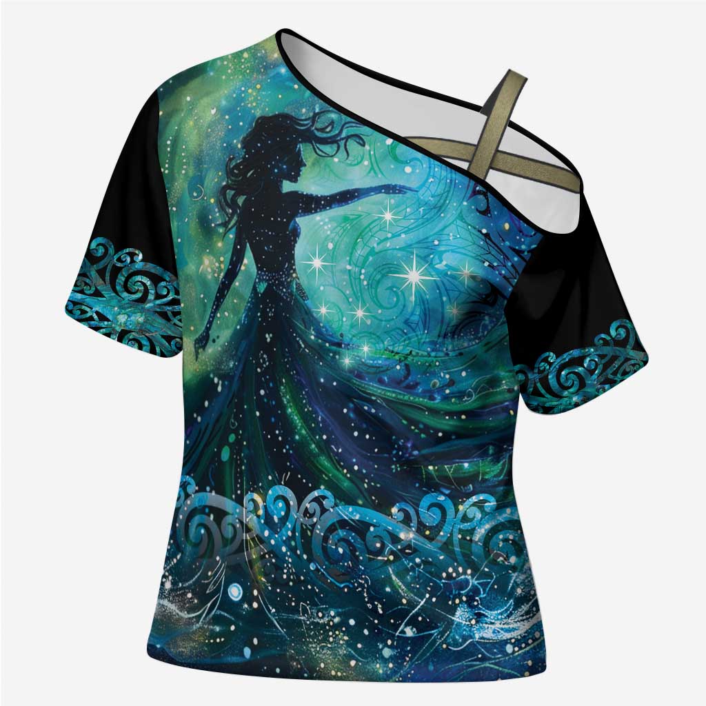 New Zealand Matariki Hiwa-i-te-rangi Cross Shoulder Shirt Titiro ki nga Whetu Wishing Star - Aussie Hoodie
