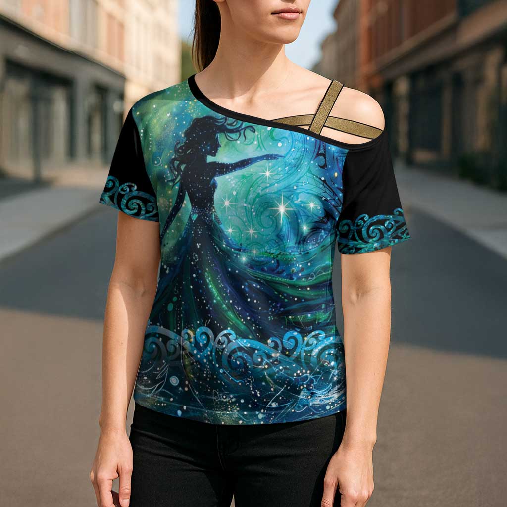 New Zealand Matariki Hiwa-i-te-rangi Cross Shoulder Shirt Titiro ki nga Whetu Wishing Star - Aussie Hoodie