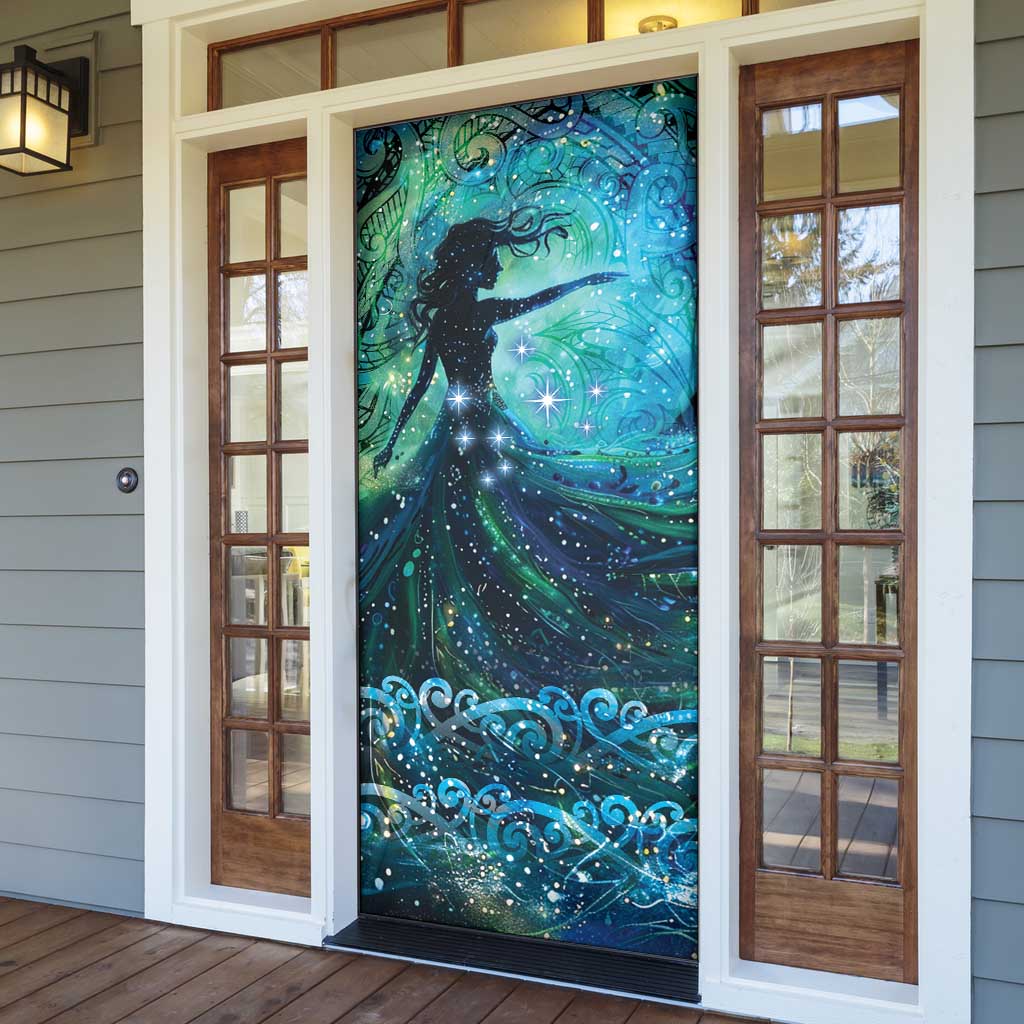 New Zealand Matariki Hiwa-i-te-rangi Door Cover Titiro ki nga Whetu Wishing Star - Aussie Hoodie