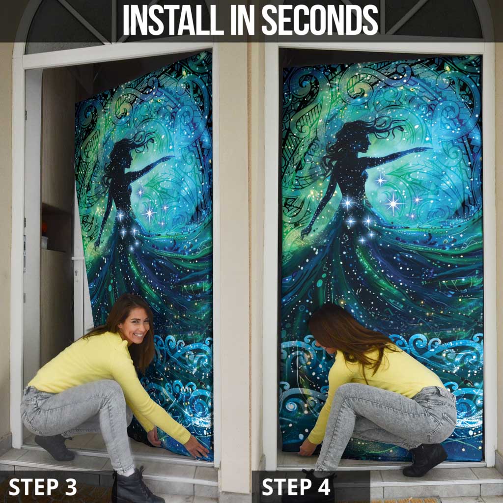 New Zealand Matariki Hiwa-i-te-rangi Door Cover Titiro ki nga Whetu Wishing Star - Aussie Hoodie