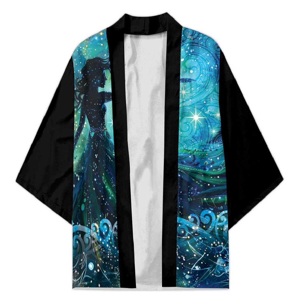 New Zealand Matariki Hiwa-i-te-rangi Kimono Titiro ki nga Whetu Wishing Star - Aussie Hoodie