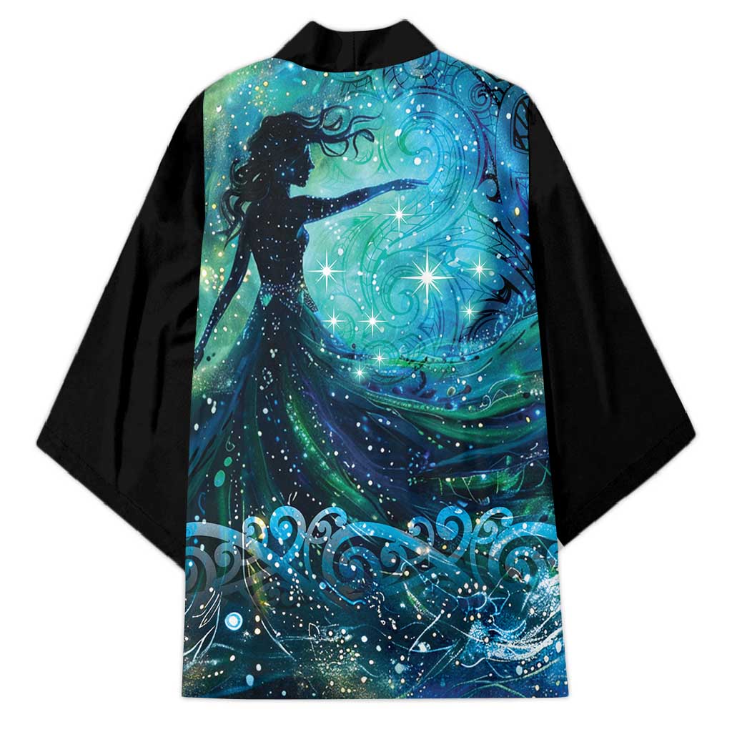 New Zealand Matariki Hiwa-i-te-rangi Kimono Titiro ki nga Whetu Wishing Star - Aussie Hoodie
