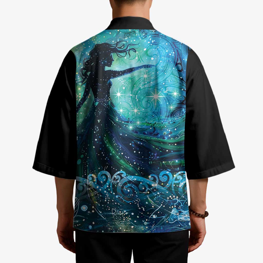 New Zealand Matariki Hiwa-i-te-rangi Kimono Titiro ki nga Whetu Wishing Star - Aussie Hoodie