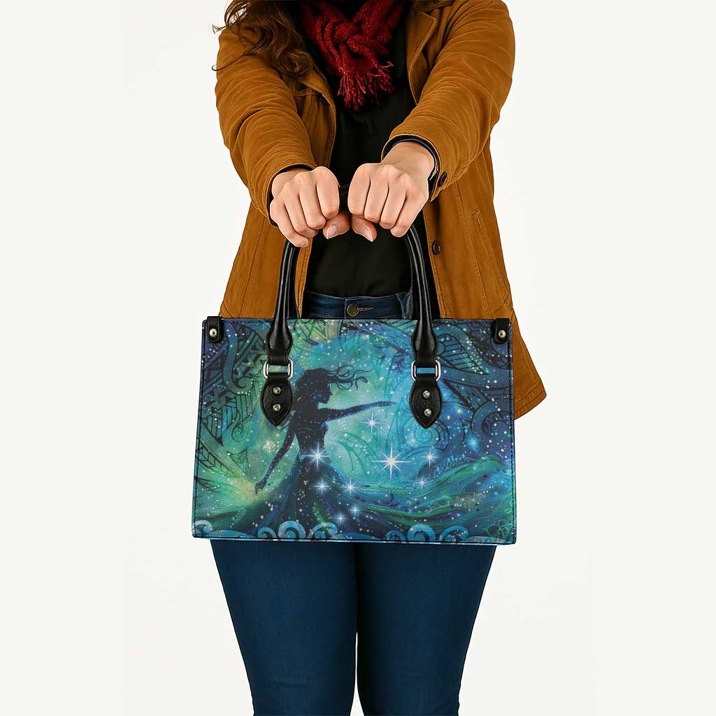 New Zealand Matariki Hiwa-i-te-rangi Leather Bag Titiro ki nga Whetu Wishing Star - Aussie Hoodie