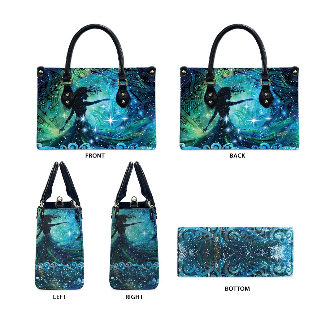 New Zealand Matariki Hiwa-i-te-rangi Leather Bag Titiro ki nga Whetu Wishing Star - Aussie Hoodie